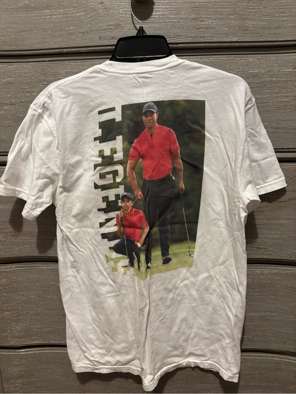 Palmetto Moon Old Row Tiger Woods & Son Legend golfing t-shirt